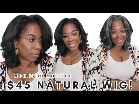 $45 Realistic Synthetic Wig NEW Sensationnel Curls Kinks & Co KINKY BLOWOUT 2 Colors Natural Edges