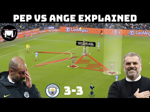 Pep And Ange's Epic Battle : Tactical Analysis : Man City 3-3 Tottenham