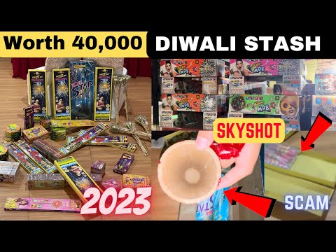 DIWALI STASH 2023 Worth 40,000₹ || Unique Patake - Ramanvlogs