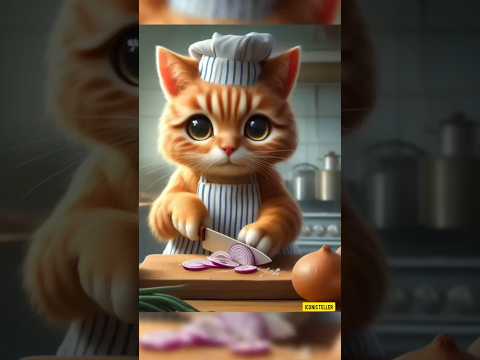 Ollie, The Kitten Chef || Bedtime story || #kitten #cats #shorts #viralvideo #story@IconicTeller