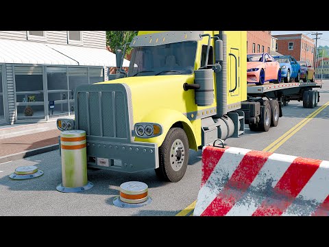 Mobil vs Bollard #12 - BeamNG Drive