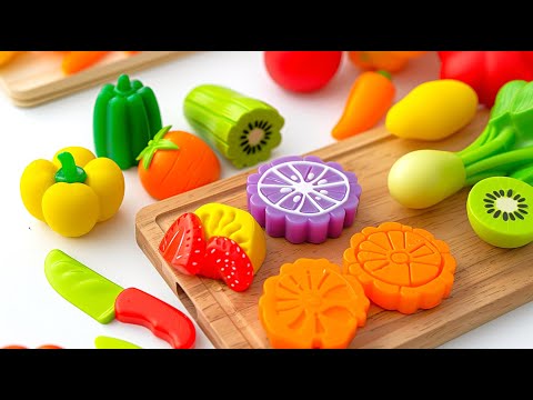 Satisfying Video | Cutting Plastic Fruits and Vegetables ASMR | Relaxing Video ASMR