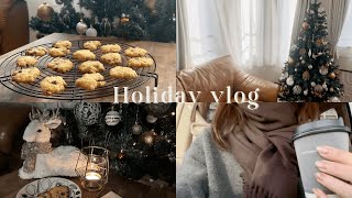 Daily vlog｜在宅勤務の日のクリスマス準備🎄｜クッキー作り🍪｜クリスマスディナー✨