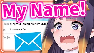 Ina almost Sent an Official Email Under the Name Ina 【Ninomae Ina'nis / HololiveEN】