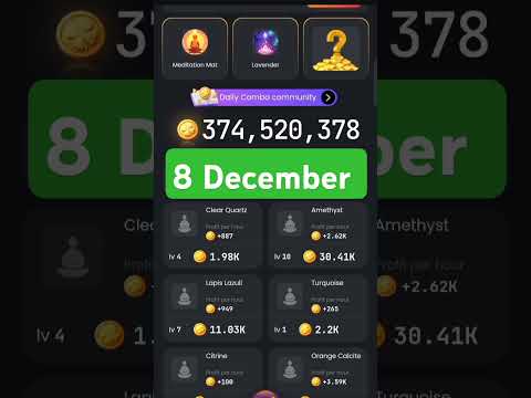 Zen coin daily combo 8 December | Zen coin today combo cards 8 December | Zen coin airdrop