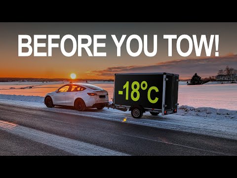 The range YOU loose when towing with an EV | Tesla Model Y