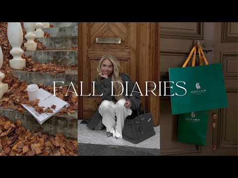 Fall Diaries 🍂 Unboxing My FIRST GOYARD BAG! Decorating The House For Fall, Baking & City Errands 🤎