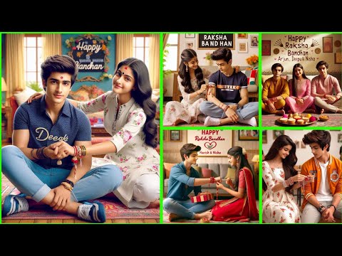 Raksha Bandhan Ai Image editing tutorial part 1 || Bhai & behan 3D photo editing #bing #bhaibehan