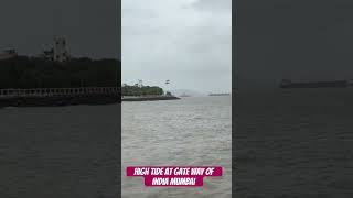 #hightide #gatewayofindiamumbai #mumbairains #shorts #mumbaistreets #amchimumbai #hoteltaj #mumbai