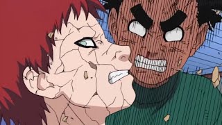 Rock Lee Vs Gaara - Rock Lee supera a velocidade da defesa do Gaara com Taijutsu | Naruto Dublado