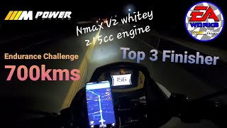 NMAX V2 (whitey) 215cc @ ERCP Endurance Challenge 700kms top 3 finisher..April 30, 2022