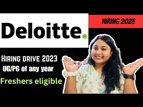 Deloitte hiring 2023 | commerce graduate| #freshers #hiring #campushiring