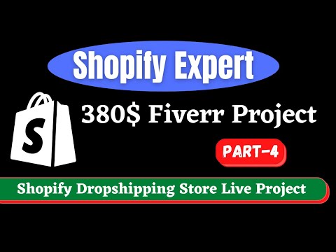 380$ Fiverr Order Live Project Shopify Dropshipping Store | Shopify Store Design Bangla Tutorial 4