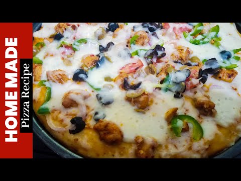 Homemade Pizza Easy recipe | How To Make Pizza At Home | Pizza Banane Ka Tarika | Zaiqa Recipes