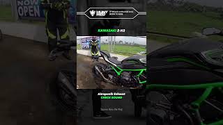 KAWASAKI Z-H2 - Akrapovik exhaust sound #ytshorts #shorts #kawasaki #zh2 #exhaust #soundtest #rider