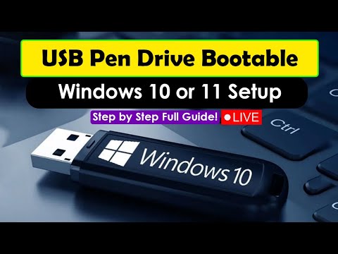 Windows 10 or 11 Setup From USB Pen Drive - Easy Step by Step Full Guide!