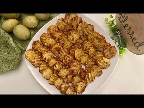 Crispy Air Fryer Roasted Potato Slices #potatorecipe #potatosidedish #shorts #airfryerrecipes