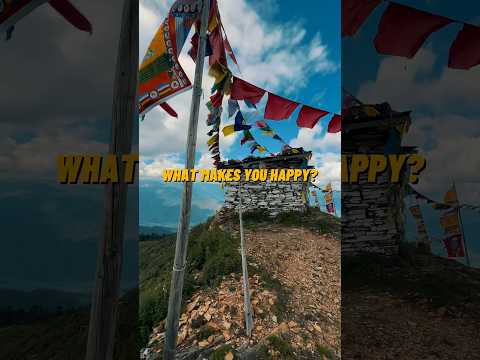 Asking a monk about Happiness #bhutan #whatishappiness #inspiring #travelvlog