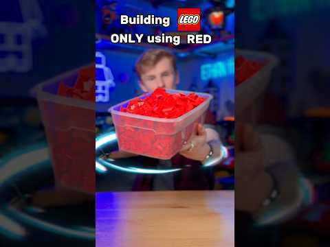 Building LEGO, but ONLY using RED… #shorts