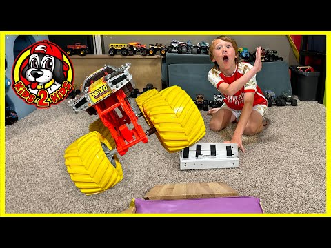 Monster Jam & Hot Wheels Monster Trucks INDOOR BASEMENT FREESTYLE ARENA - COMPILATION