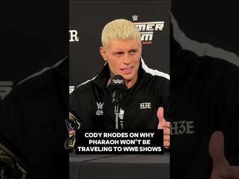 Cody Rhodes On Why Pharaoh Won't Travel To #WWE Shows Anymore #codyrhodes #summerslam