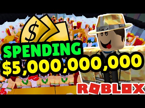 Spending $5,000,000,000 in My Restaurant! (Roblox)