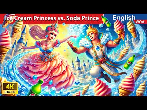 Ice Cream Princess vs. Soda Prince Challenge! 🍦🍥 Bedtime Stories🌛 Fairy Tales @WOAFairyTalesEnglish