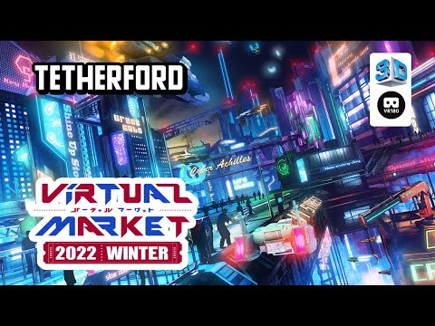 【VR Chat】Virtual Market 2022 Winter: TetherFord 【VR180 8K 3D】