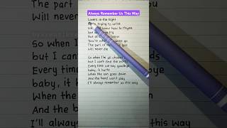 Learn English Through Song : Always Remember Us This Way with Lady Gaga & Bradley Cooper #shorts