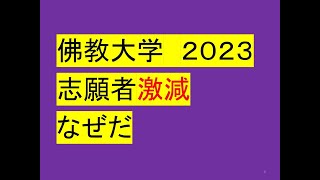 佛教大学２０２３志願者数激減なぜだ