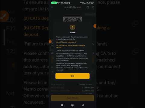 How To Withdraw Cats using Bybit, Deposit $Cats  into exchange, Find wallet address and UID