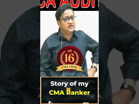 Story of my CMA Ranker 🏆 from Delhi 👑| Siddharth Agarwal