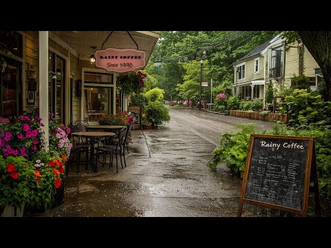 Natural Rain Sounds for Relaxation, Focus & Rest 🌧️ Rain Outside the Café Shop ☕️ Calm Your Mind 🎧