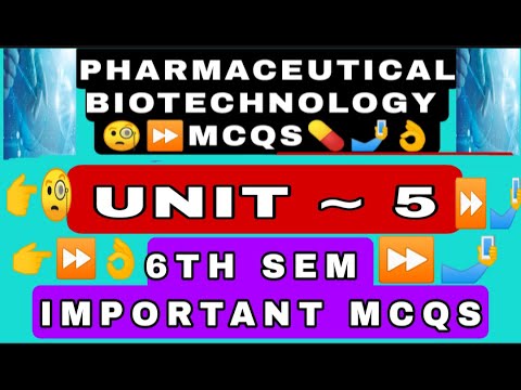 Biotechnology mcqs🤳👌 | Biotechnology 6th sem mcqs🧐⏩👌 | unit 5 @g-patrevisionclasses  | exam mcqs