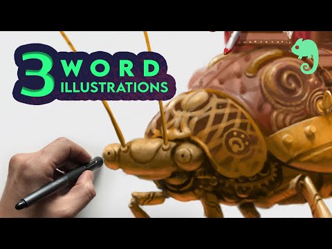 Insect, Steampunk, Sand | 3 Word Illustration Challenge