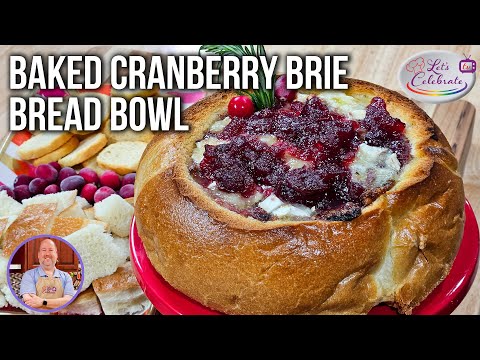 How to Make Baked Cranberry Brie in a Bread Bowl - It's Brie-tiful!