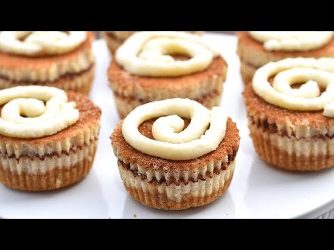 Mini Cinnamon Roll Cheesecakes!