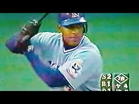 1998横浜ベイスターズ横山道哉　島田直也VSヤクルトスワローズ　横浜スタジアム　ムートン弾　古田敦也