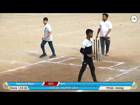 QAYAMAT VS ACC MATCH AT ZSR JR TROPHY 2024