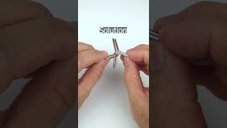 How To Solve Metal Puzzle Double V #longshorts