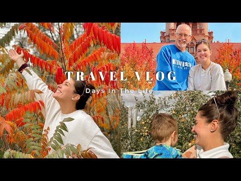 Autumn Travel Vlog | Liams 1st Flight, Apple Picking, Fall Drives, & Spending With Friends