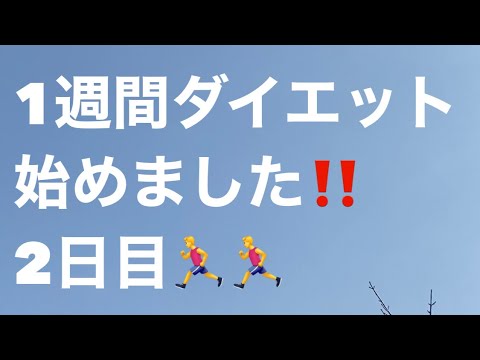 1週間ダイエット🏃‍♂️2日目☘️