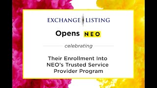 Exchange Listing LLC Joins the NEO Trusted Service Provider Program