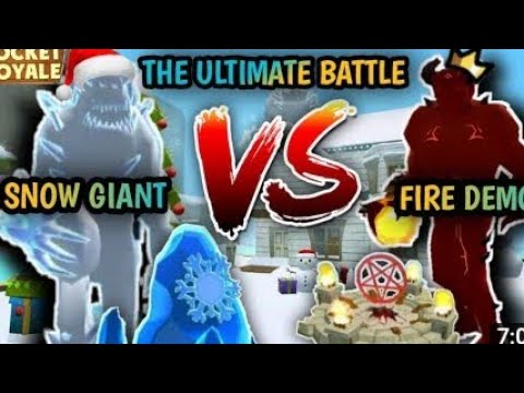 Démon Feu🔥VS❄️Monstre Glace ,Rocket royale Game play