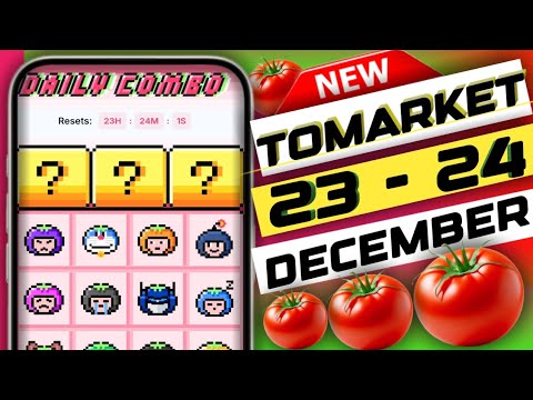 tomarket combo today 23 - 24  december | tomarket | tomarket app daily combo today #tomarket