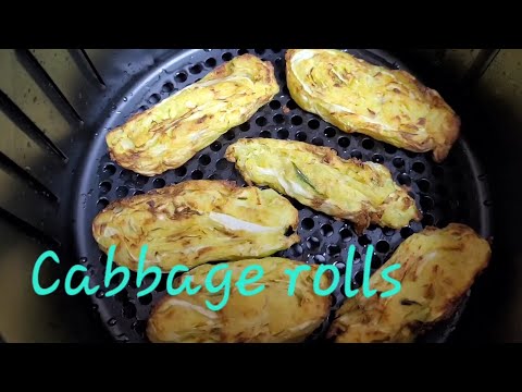 veg roll with cabbage leaves