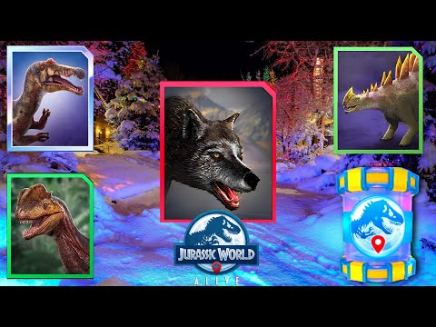 Jurassic World Alive: WINTER WONDERLAND & a NEW WOLF!