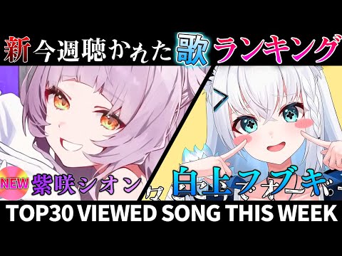 【fox】ホロライブ歌ってみた週間ランキング  viewed cover song  week 2024/10/18～10/25【1年期間/1year 】【hololive】