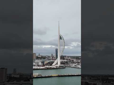 Sail Away from UK Portsmouth on Cruise Ship #sailaway #portsmouth #ship #cruiseship #port #navy