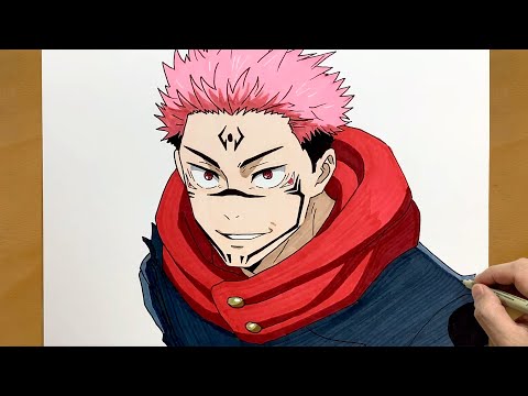 How to Draw Sukuna from Jujutsu Kaisen || Step by Step Anime Drawing || Easy Sukuna Art Tutorial